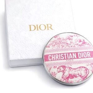 Christian Dior Pink GWP toile tiger collectible Compact Mirror